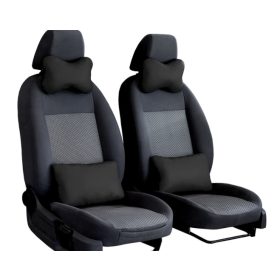   Autós nyak és derékpárna szett Candy Eco Prémium bőr fekete színben PÁRBAN