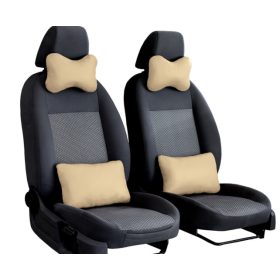   Autós nyak és derékpárna szett Candy Prémium Eco bőr bézs színben PÁRBAN