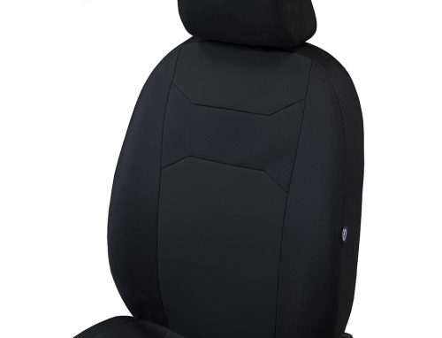 SUZUKI Baleno (III) Universeller Sitzbezug Caro PREMIUM Gestrickter Polsterstoff in schwarzer Farbe