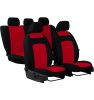 CHEVROLET Aveo Universeller Sitzbezug Classic Plus Extra, 9-teiliger Stoff rot in Farbe