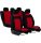 CHEVROLET Aveo Universeller Sitzbezug Classic Plus Extra, 9-teiliger Stoff rot in Farbe
