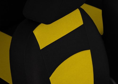 CHEVROLET Aveo Universeller Sitzbezug Classic Plus Extra, 9-teiliger Stoff gelb in Farbe