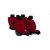 FIAT 125p Univerzális Üléshuzat Comfort Alcantara piros színben