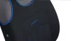 Universeller Jersey-Sitzbezug (Paar) Komfortpolsterung mit blauen Ziernähten