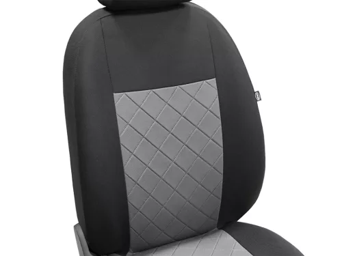 Sitzbezug Ford TRANSIT V-VI (3 Sitze) einzigartig CRAFT LINE PREMIUM stoff grau schwarz farbe