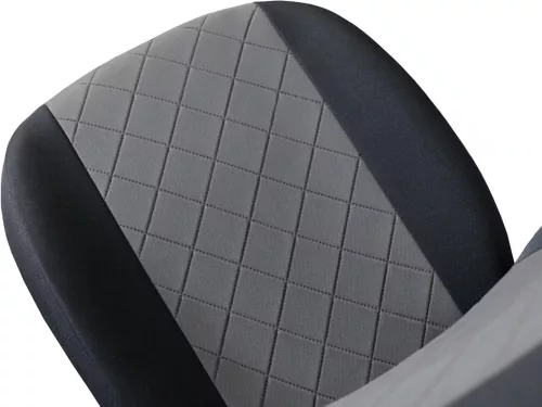 Sitzbezug Ford TRANSIT V-VI (3 Sitze) einzigartig CRAFT LINE PREMIUM stoff grau schwarz farbe