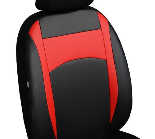 SUZUKI Baleno (III) Universeller Sitzbezug DESIGN Eco leder schwarz rot in Farbe