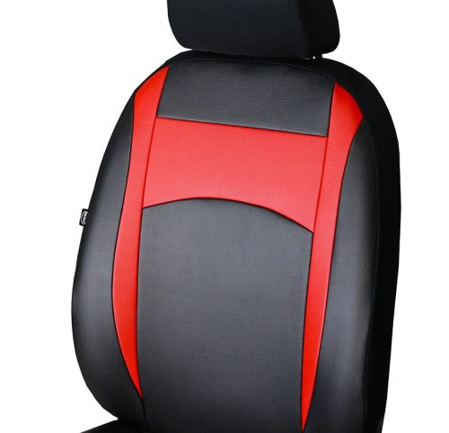 SUZUKI Baleno (III) Universeller Sitzbezug DESIGN Eco leder schwarz rot in Farbe