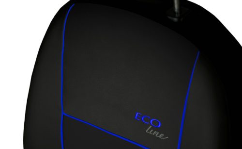 CHEVROLET Aveo Universeller Sitzbezug Eco Line Eco leder schwarz in Farbe blau varrással