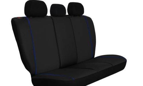 CHEVROLET Aveo Universeller Sitzbezug Eco Line Eco leder schwarz in Farbe blau varrással