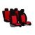 FIAT 125p Univerzális Üléshuzat Elegance velúr piros színben