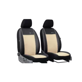   Universeller Sitzbezug Exclusive Alcantara (1+1 SZ) Spaltleder in Beige