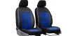 Universeller Sitzbezug Exclusive Alcantara (1+1 SZ) Spaltleder in Blau