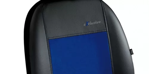 Universeller Sitzbezug Exclusive Alcantara (1+1 SZ) Spaltleder in Blau