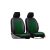 Univerzális Üléshuzat Exclusive Alcantara (1+1 SZ) hasított bőr zöld színben