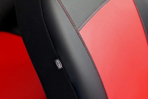 CHEVROLET Aveo Universeller Sitzbezug Exclusive Eco leder rot in Farbe