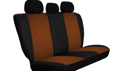 Universeller Sitzbezug Forced Eco leder braun in Farbe mit Kreuznaht