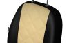 CHEVROLET Aveo Universeller Sitzbezug Forced Eco leder beige in Farbe mit Kreuznaht