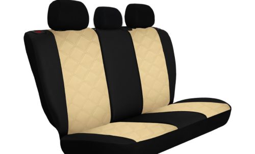 CHEVROLET Aveo Universeller Sitzbezug Forced Eco leder beige in Farbe mit Kreuznaht