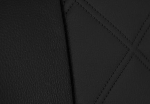 CHEVROLET Aveo Universeller Sitzbezug Forced Eco leder schwarz in Farbe mit Kreuznaht