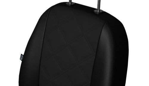 CHEVROLET Aveo Universeller Sitzbezug Forced Eco leder schwarz in Farbe mit Kreuznaht