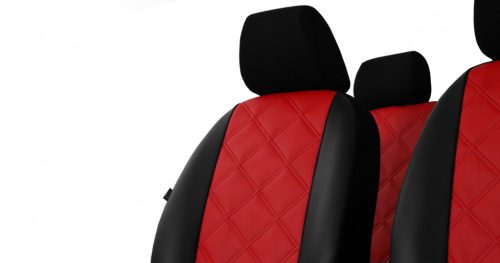 CHEVROLET Aveo Universeller Sitzbezug Forced Eco leder rot in Farbe mit Kreuznaht