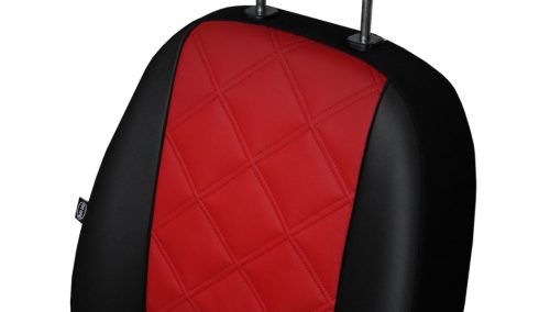 CHEVROLET Aveo Universeller Sitzbezug Forced Eco leder rot in Farbe mit Kreuznaht