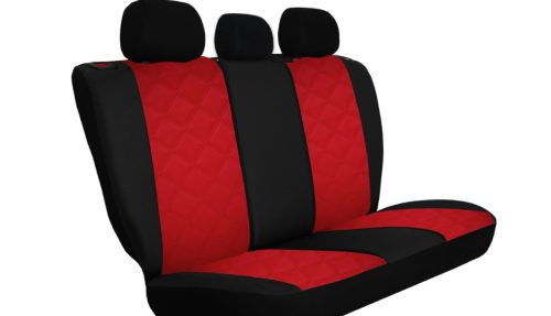 CHEVROLET Aveo Universeller Sitzbezug Forced Eco leder rot in Farbe mit Kreuznaht
