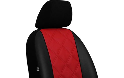 CHEVROLET Aveo Universeller Sitzbezug Forced Eco leder rot in Farbe mit Kreuznaht