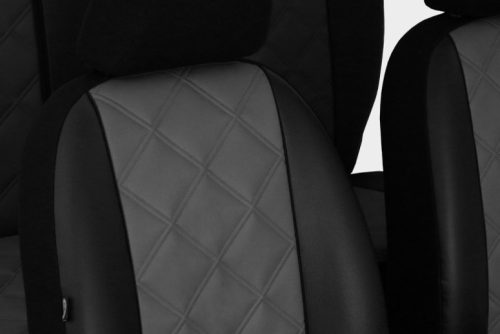 CHEVROLET Aveo Universeller Sitzbezug Forced Eco leder grau in Farbe mit Kreuznaht