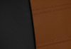 Universeller Sitzbezug Forced Eco leder braun in Farbe mit horizontaler Naht