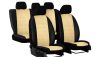 CHEVROLET Aveo Universeller Sitzbezug Forced Eco leder beige in Farbe mit horizontaler Naht
