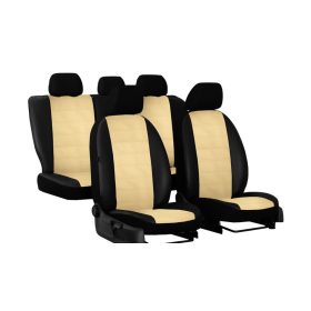   CHEVROLET Aveo Universeller Sitzbezug Forced Eco leder beige in Farbe mit horizontaler Naht