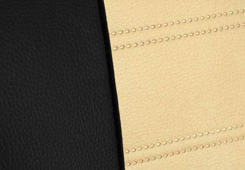 CHEVROLET Aveo Universeller Sitzbezug Forced Eco leder beige in Farbe mit horizontaler Naht