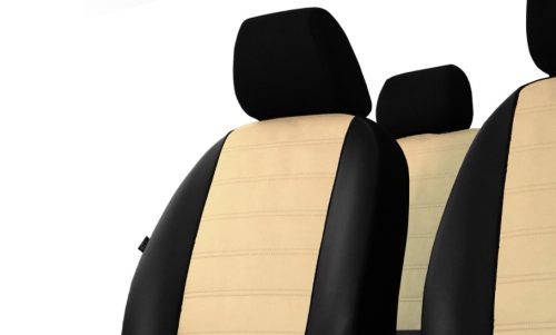 CHEVROLET Aveo Universeller Sitzbezug Forced Eco leder beige in Farbe mit horizontaler Naht