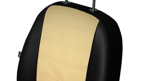 CHEVROLET Aveo Universeller Sitzbezug Forced Eco leder beige in Farbe mit horizontaler Naht