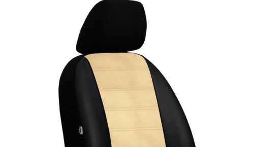 CHEVROLET Aveo Universeller Sitzbezug Forced Eco leder beige in Farbe mit horizontaler Naht