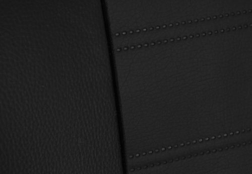 CHEVROLET Aveo Universeller Sitzbezug Forced Eco leder schwarz in Farbe mit horizontaler Naht