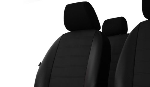 CHEVROLET Aveo Universeller Sitzbezug Forced Eco leder schwarz in Farbe mit horizontaler Naht
