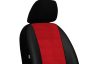 CHEVROLET Aveo Universeller Sitzbezug Forced Eco leder rot in Farbe mit horizontaler Naht