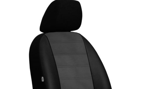 CHEVROLET Aveo Universeller Sitzbezug Forced Eco leder grau in Farbe mit horizontaler Naht