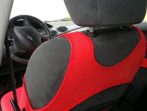 Universal-Sitzbezüge aus Jersey, 2er-Pack, aus reiner Baumwolle, hellgrau