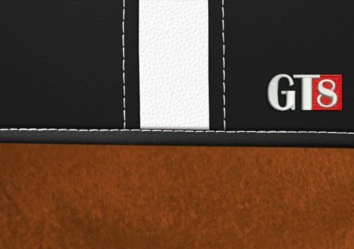 CHEVROLET Aveo Universeller Sitzbezug GT8 premium Alcantara und Eco leder Kombination braun schwarz in Farbe