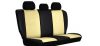 CHEVROLET Aveo Universeller Sitzbezug GT8 premium Alcantara und Eco leder Kombination beige schwarz in Farbe