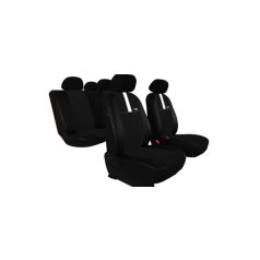   CHEVROLET Captiva Univerzális Üléshuzat GT8 prémium Alcantara és Eco bőr kombináció fekete fehér színben