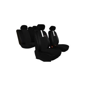   CHEVROLET Aveo Universeller Sitzbezug GT8 premium Alcantara und Eco leder Kombination schwarz fehér in Farbe