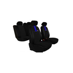   TOYOTA Auris (I) Univerzális Üléshuzat GT8 prémium Alcantara és Eco bőr kombináció fekete kék színben