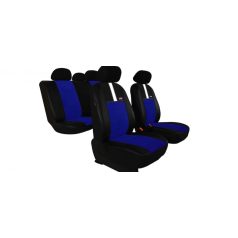   SKODA Fabia (I, II) Univerzális Üléshuzat GT8 prémium Alcantara és Eco bőr kombináció kék fekete színben