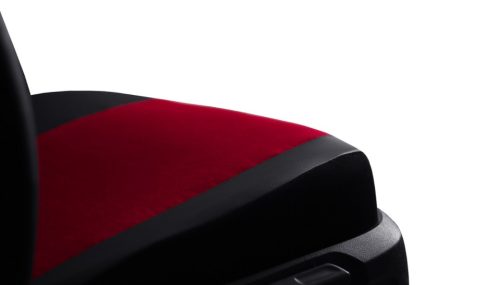 CHEVROLET Aveo Universeller Sitzbezug GT8 premium Alcantara und Eco leder Kombination rot schwarz in Farbe