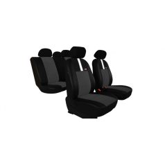   POLONEZ Atu Univerzális Üléshuzat GT8 prémium Alcantara és Eco bőr kombináció sötétszürke fekete színben